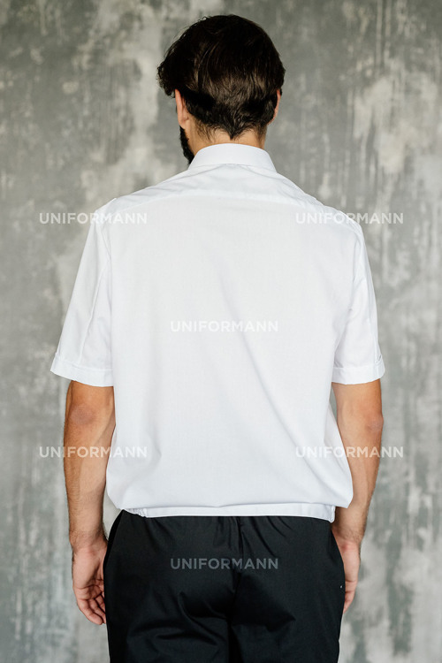 Рубашка форменная белая н/о к/р 918 45