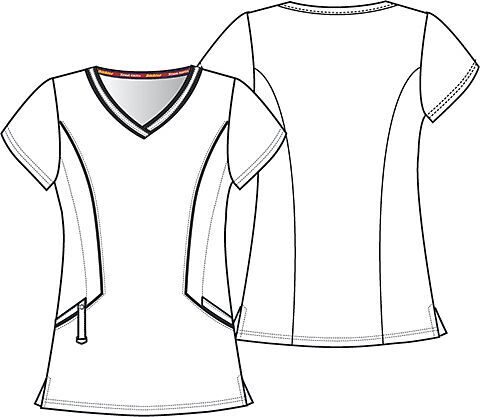 Блуза с контрастной отделкой DK715NVYZ, S
