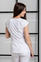 Блуза медицинская 6107, белая, 46