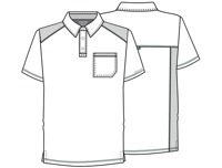 Рубашка-поло медицинская мужская WW615 NAV