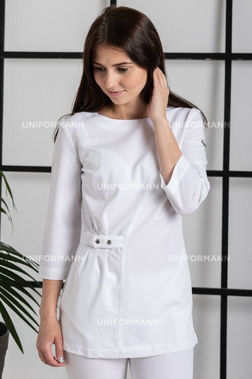 Блуза медицинская белая, 6307, 52