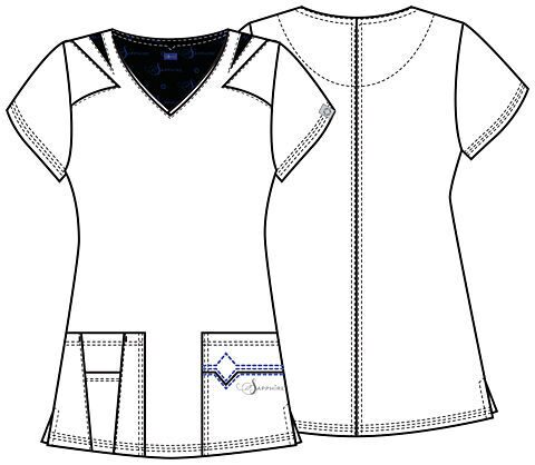 Блуза медицинская SA601AWTES