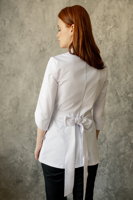 Блуза медицинская белая с бантом 331029 46