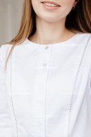 Блуза женская с серебристой отделкой 6328