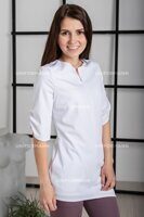 Блуза медицинская 33149, белая, 48