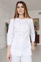 Блуза женская с серебристой отделкой 6328