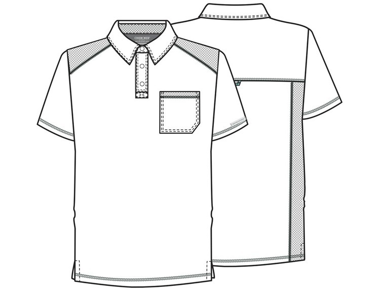 Рубашка-поло медицинская мужская WW615 PWT
