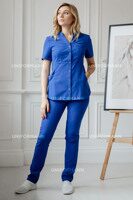 Блуза женская 6106 синяя