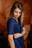 Блуза медицинская синяя 72425