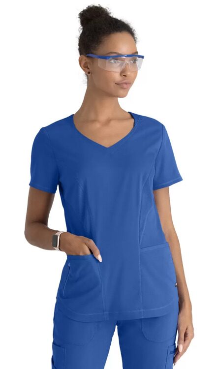 Блуза женская синяя GRST124 синяя S