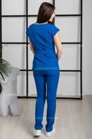 Блуза медицинская, 6107, синяя, 40